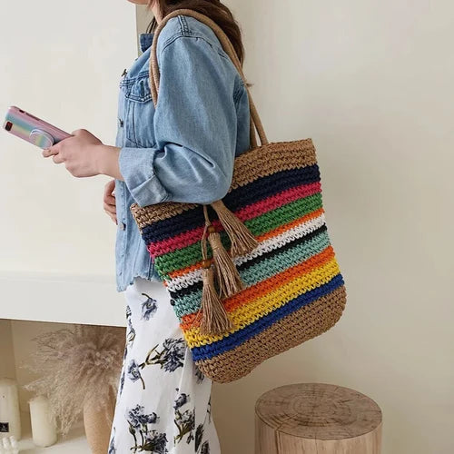 Bolsa de Praia Litoriane Saffira Classique - Um Toque Fino de Luxo