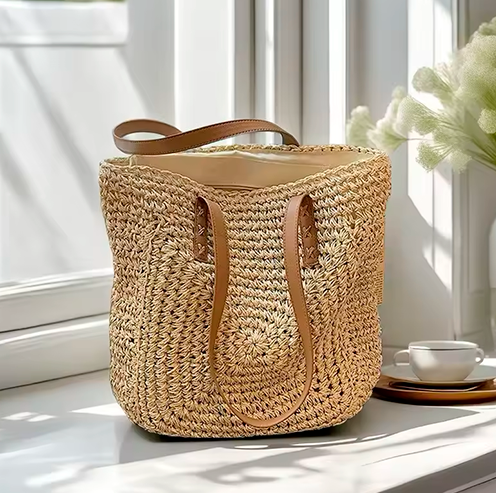 Bolsa de Praia Litoriane Auréa Chic - Refinamento Contemporâneo