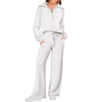 Conjunto Feminino Jetset Comfort Litoriane - Suéter com Gola Alta e Zíper 2 em 1 - Conjunto Feminino Jetset Comfort Litoriane