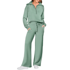 Conjunto Feminino Jetset Comfort Litoriane - Suéter com Gola Alta e Zíper 2 em 1 - Conjunto Feminino Jetset Comfort Litoriane